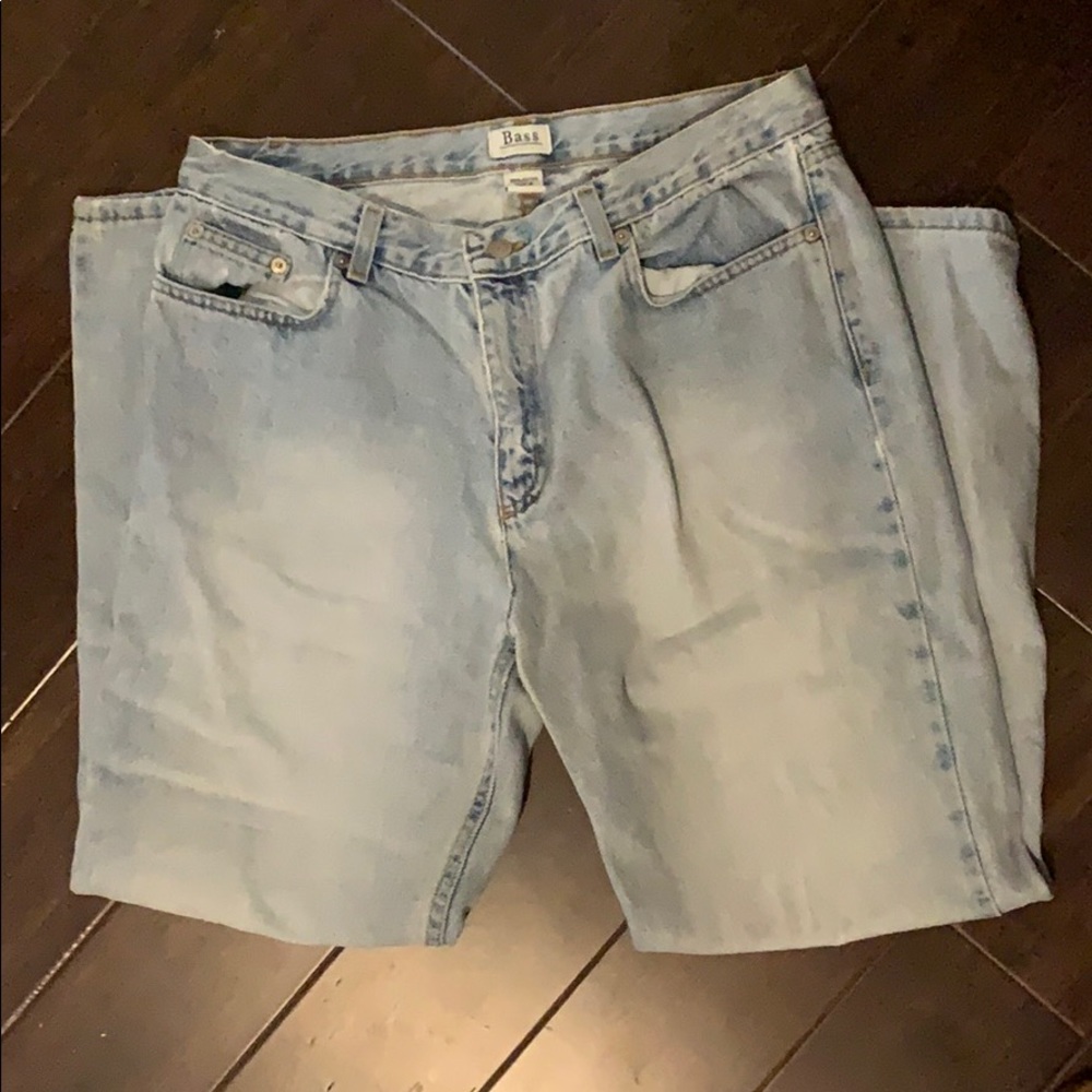 Vintage Light Wash Bass Jeans